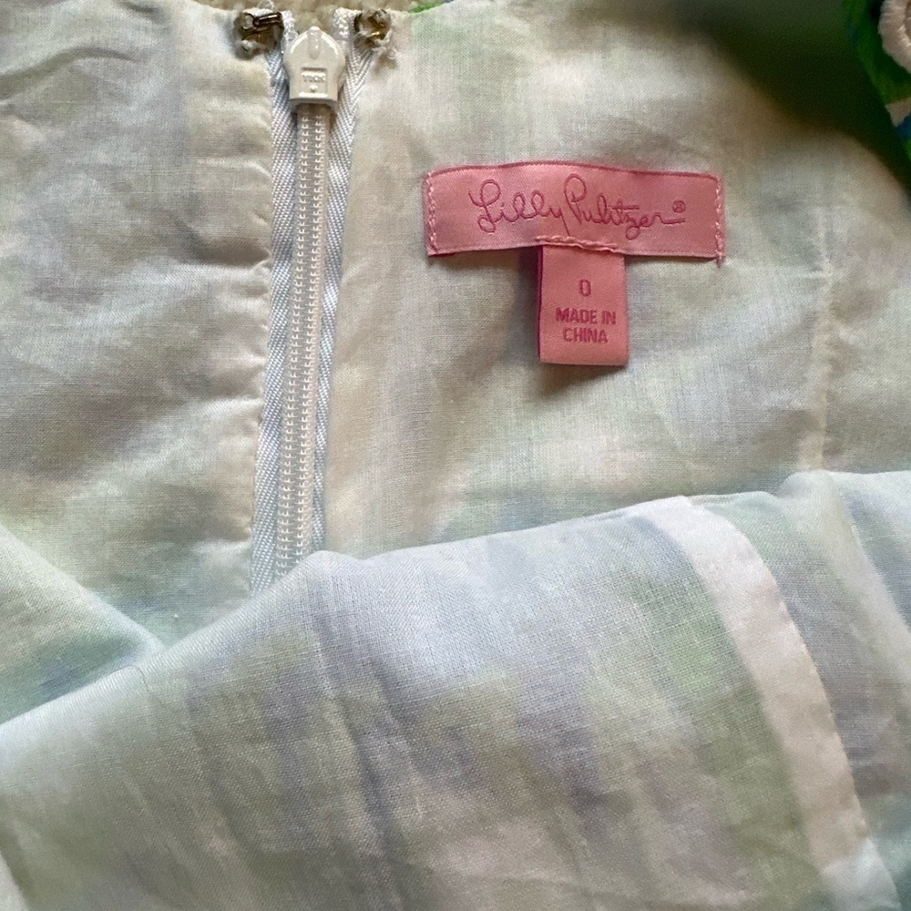 Lilly Pulitzer "Roar Of The Jungle" Alpha Delta Pi Lion Shift Dress Size 0 - Picture 8 of 11